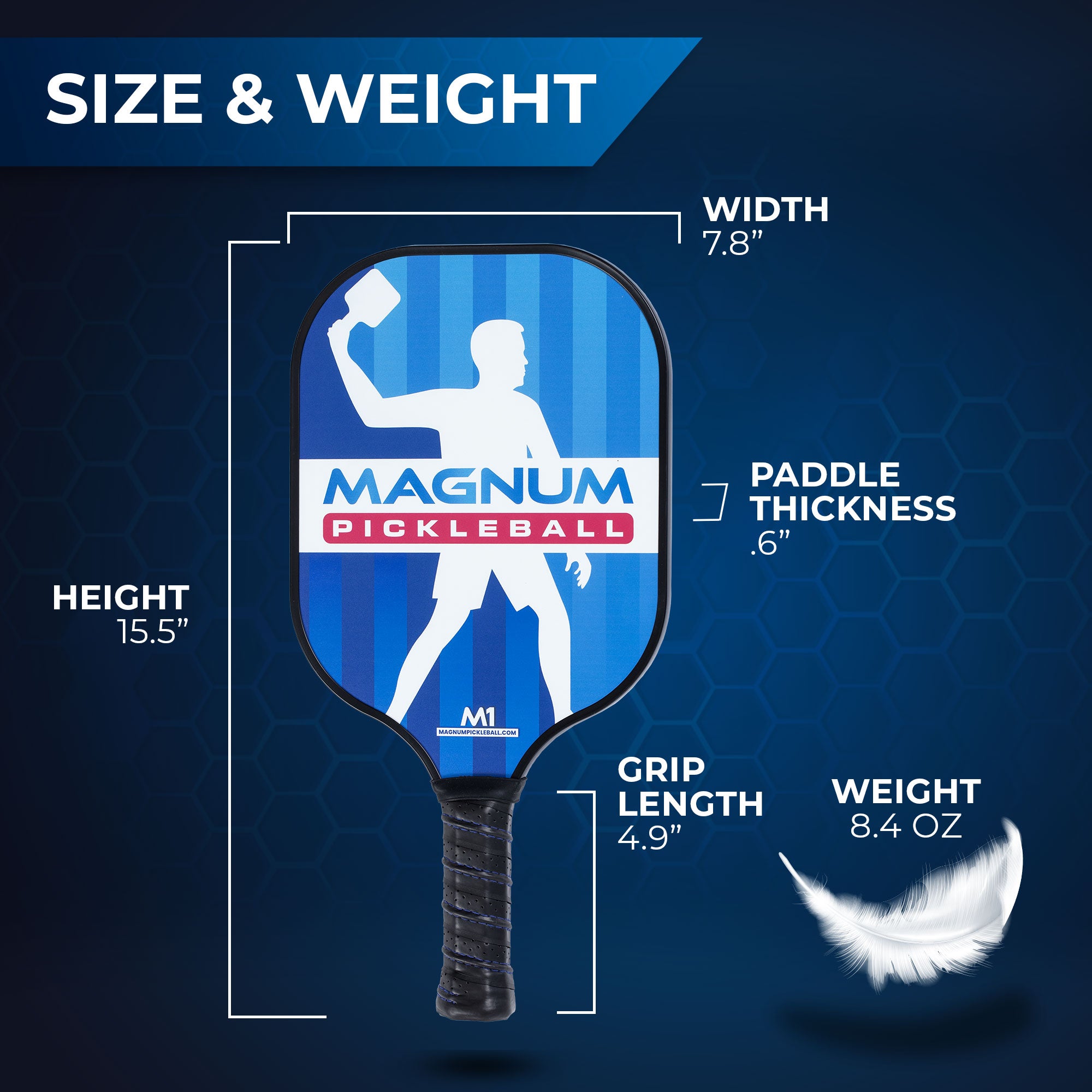 Official Size and Weight Pickleball Paddles